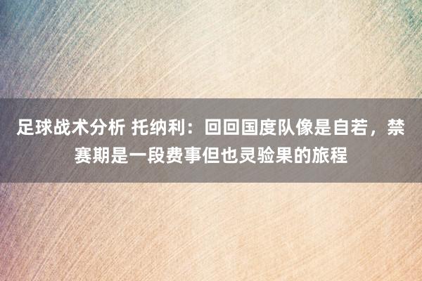 足球战术分析 托纳利：回回国度队像是自若，禁赛期是一段费事但也灵验果的旅程