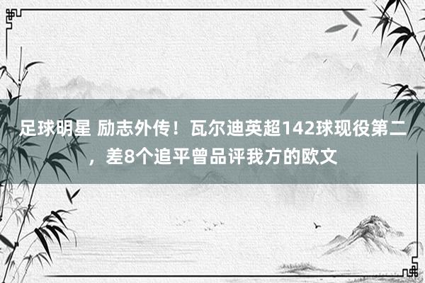 足球明星 励志外传！瓦尔迪英超142球现役第二，差8个追平曾品评我方的欧文