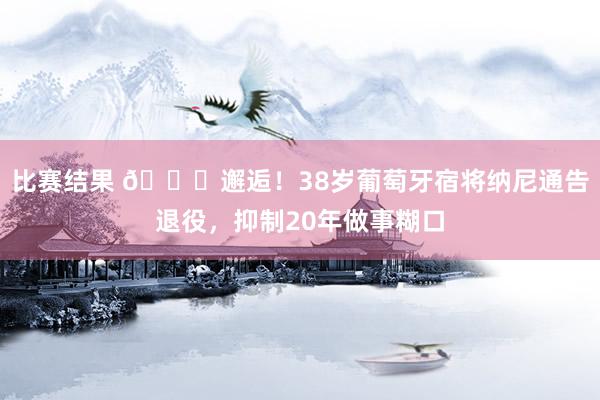 比赛结果 👋邂逅！38岁葡萄牙宿将纳尼通告退役，抑制20年做事糊口