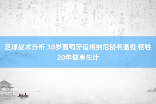 足球战术分析 38岁葡萄牙宿将纳尼秘书退役 牺牲20年做事生计